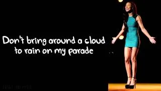 Glee - Don't Rain On My Parade (Lyrics)