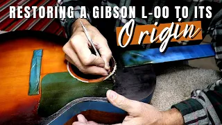 578 RSW Refinishing A Gibson L-00 Vintage Guitar Back To Its Original State Part 1