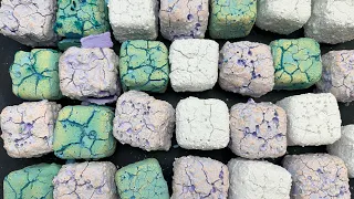 Purple, Blue and White Pasted NEXO Cubes | Thank you for 11k Subs | ASMR Gym Chalk