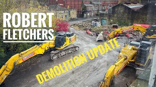 Robert Fletchers paper mill - Explore update Nov 2023 while demolition takes place