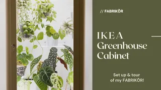 IKEA Greenhouse Cabinet + details of my Fabrikor & a plant tour! Keep tropicals alive through winter