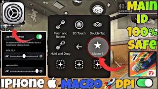 ✅how to enable macro circle ⭕️ in any iOS device | iPhone  macro free fire 🔥 | 95% headshots 🎯