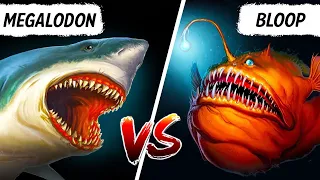 Megalodon ve Bloop Okyanusun Ortasında Karşı Karşıya Gelseydi