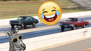 1966 Chevrolet Chevelle vs 1969 Chevrolet Nova | STOCK DRAG RACE