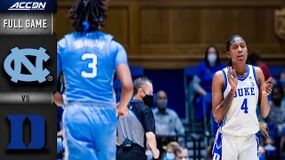 North Carolina vs. Duke Full Game | 2021-22 ACC Women’s Basketball