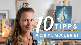 10 GENIALE TIPPS für das Malen mit Acrylfarben – Anfänger & Fortgeschrittene – Acrylmalerei