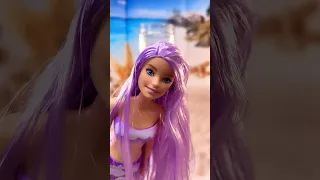 ASMR 💟Unboxing Barbie Color Reveal Mermaid 🧜‍♀️💜