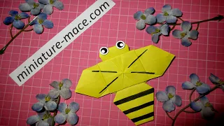 Оригами для детей пчела/Origami for kids bee