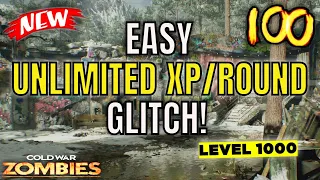 *NEW* EASY UNLIMITED XP/ROUND GLITCH! Level Up Fast In Cold War Zombies! Season 6 Cold War Glitches