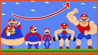 Evolution of Fat Mario Growing Up: From Fat to Muscle | Super Mario Bros. Wonder | Game Animation