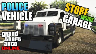 The Only Police Vehicle With Siren That You Can Own and Store in Your Garage in GTA 5 Online