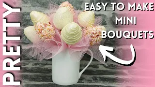 Amazing 'mini' Strawberry Bouquets | Easy DIY gifts | So satisfying