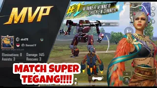 DUAAARR!! Knock Semua Kita!! Untung CIKEN, Match Paling Tegang!! - PUBGM #11