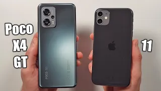 Poco X4 GT vs iPhone 11 🔥 Speed Test