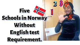 5 SCHOOLS THAT DON'T REQUIRE ENGLISH PROFICIENCY TEST IN NORWAY  #studyinnorway #Englishlanguagetest