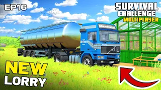 I BUY AN HGV TANKER FOR MILK AND WATER TRANSPORT Survival Challenge Multiplayer FS22 Ep 16