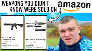Testing WEAPONS You Didn't Know were SOLD on AMAZON!