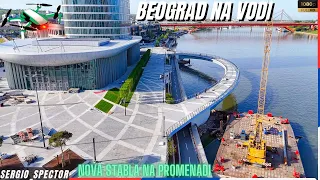 Beograd na vodi - Kula i mostic, Nova stabla na Promenadi, radovi na stazi, dron video #beograd