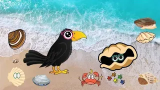 The Crow and the Oyster| Aesop's Fables|Nitan for Children|Nitan Animation|Bedtime story|Fairy tales