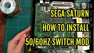 How to mod Sega Saturn for 50/60Hz switch PAL tutorial  - YouTube