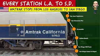 Amtrak Los Angeles to San Diego train map: Info about each station