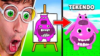 Me Convierto En Lo Que Dibujo de Garten of Banban 3 🎨😈!! (Doodle Transform) - Roblox TEKENDO