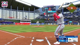 MLB The Show 23 Atlanta Braves vs Miami Marlins - Gameplay PS5 60fps HD