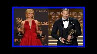 Emmys 2017: nicole kidman locks lips with alexander skarsgard, her husband claps away