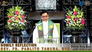 Homily Reflection of Rev. Fr. Pablito Tagura, SVD