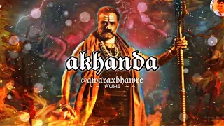 akhanda title song (slowed + reverb) Telugu LoFi | shankar mahadevan | nandamuri balakrishna