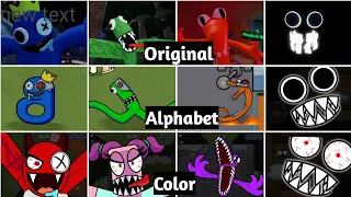 Rainbow Friends 2 Vs Rainbow Friends But Alphabet Lore Vs Color Rainbow Friends Jumpscares