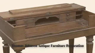 Restoring an ANTIQUE Spinet Desk - Thomas Johnson Antique Furniture Restoration