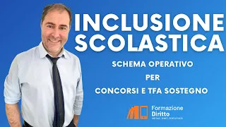 Inclusione Scolastica -schema operativo per concorsi scuola e TFA sostegno