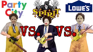 Which LEATHER FACE is the best? Spirit Halloween Vs. Lowes Vs. Party City