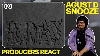 PRODUCERS REACT - Agust D Snooze Reaction