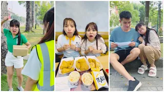 SH - Clumsy delivery man & difficult girl 😨👧🏻🥶🍉 Linh Nhi Su Hao #shorts by SH vs LNS Funny