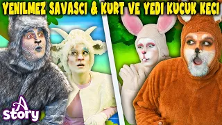 Yenilmez Savaşcı & Kurt Ve Yedi Küçük Keçi | Türkçe Masallar Hikayeler | A Story Turkish