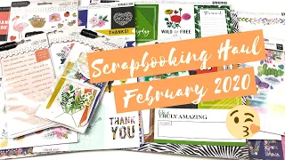 Scrapbooking Haul February 2020| Unboxing My Little Scrapbook Store
