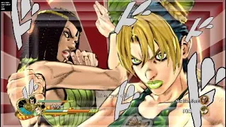 Jolyne and Ermes VS DIO and New moon Pucci (Very hard)