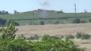 Луганск. ПТРК "Фагот" поражает украинский танк