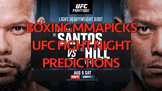 UFC Fight Night: Santos vs. Hill (FULL CARD PREDICTIONS)