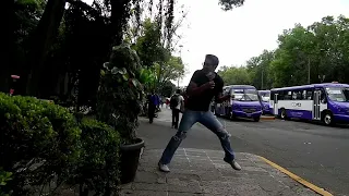 Insane Screams. Bushman Prank Mexico City.