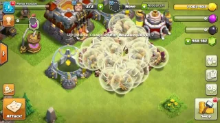 1 Max Wizard   Healers Vs 100 Cannon Base  COC Private Server  Clash Of Clans 2017 (wooow)