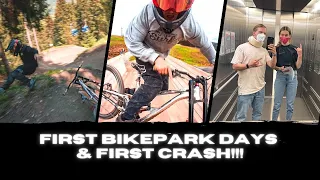 VLOG1 - FIRST BIKEPARK DAYS & FIRST CRASH!!! - Bikepark Leogang Opening 2022