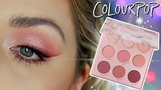 COLOURPOP BLUSH CRUSH PALETTE TUTORIAL ❤️️ Pink Bridal Eyeshadow Look