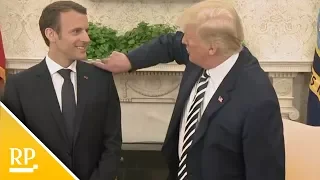 Staatsbesuch mit Kuschelkurs: Macron auf Staatsbesuch bei Trump