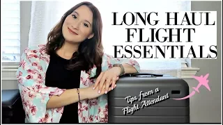 LONG HAUL FLIGHTS | What I Pack + Travel Essentials|Tips From A Flight Attendant