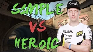 CSGO: POV Na'Vi s1mple vs Heroic (28/18) overpass @ ESL Pro League Season 6 EU