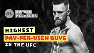 Highest PPV Buys In The UFC | #1 Khabib vs McGregor