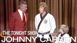 Chuck Norris & 9-Year-Old Phillip Paley Teach Johnny Karate | Carson Tonight Show